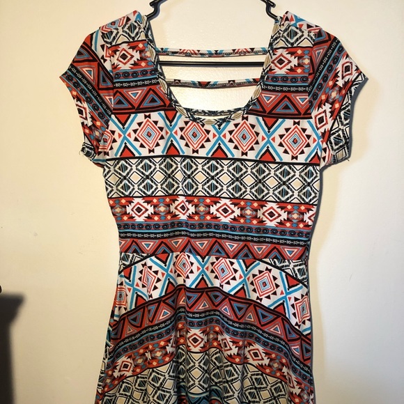 Aztec Design Mid Length Dress - Picture 1 of 3